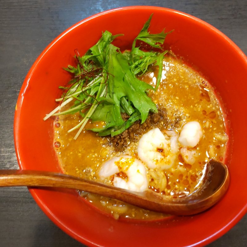 海老味噌担々麺(吾郎らーめん)