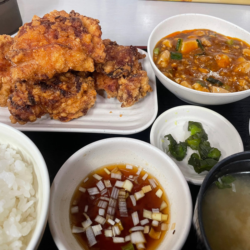 ザンギB定食(中国料理 布袋)