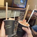 白桃スムージ(数量限定)(ドリンクドランク産寧坂店)