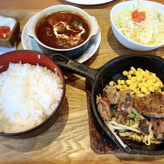 黒毛和牛ステーキ御膳(カレー＆オムライスの店 洋食亭 （ヨウショクテイ）)