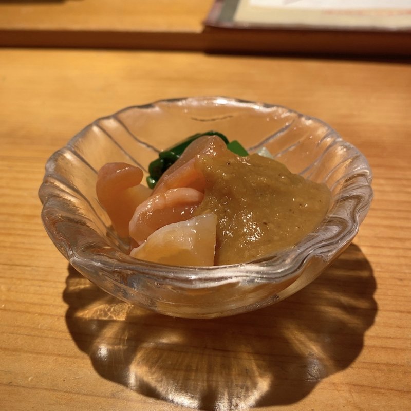 真珠貝の酢味噌和え(徳太楼 （トクタロウ）)