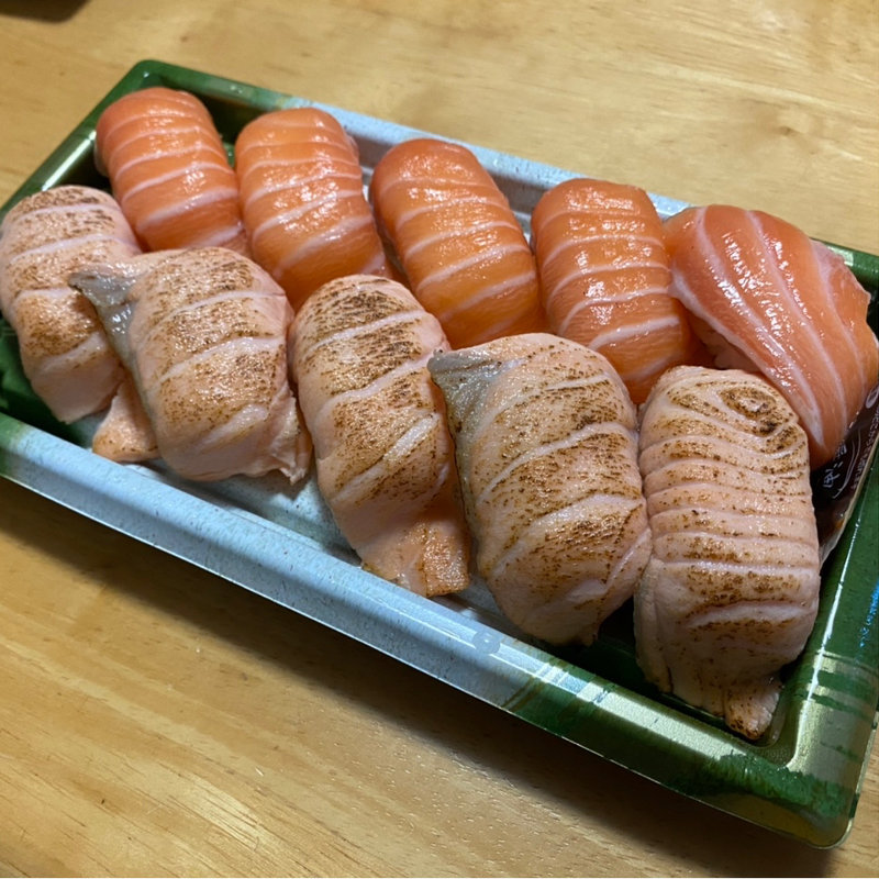 サーモン、炙りサーモン(寿司)(桑名東バロー店)