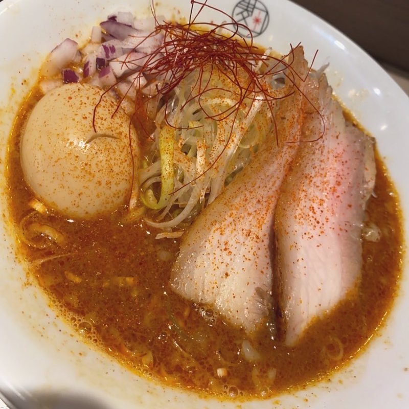 味玉辛味噌ラーメン(味噌NOODLE 麹)