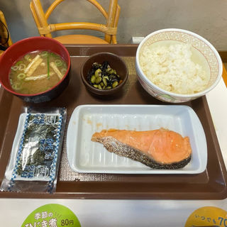 鮭朝食 ミニ(すき家 曙橋店 )
