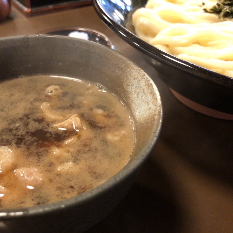 肉つけ麺(釜あげうどん 太郎)