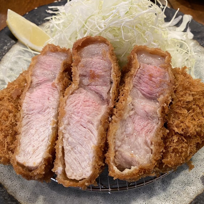 三元豚厚切りロースカツ(とんかつ 富士㐂(ふじき) 中目黒店)