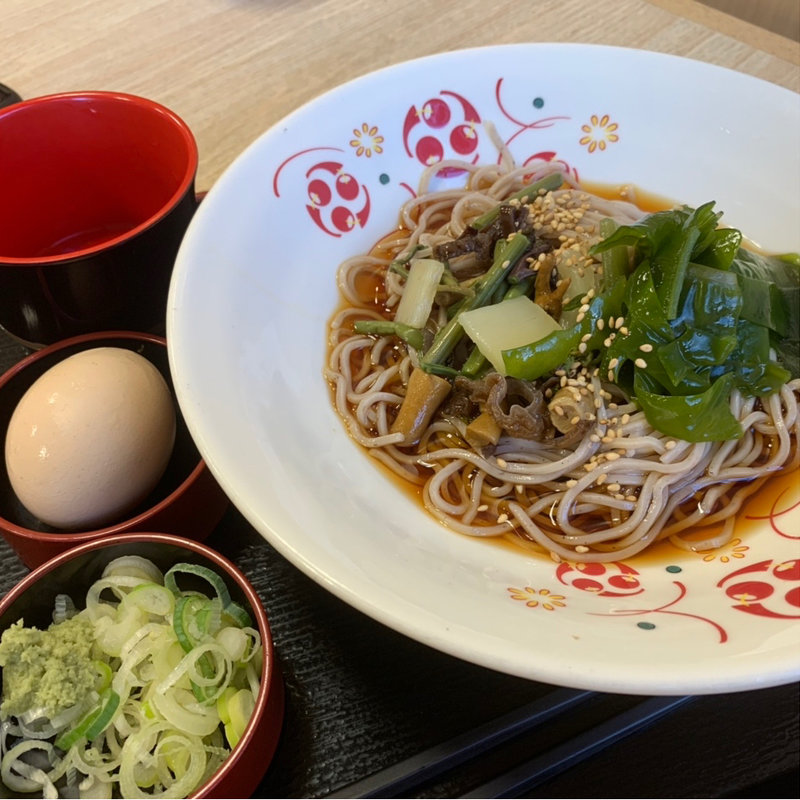 朝食冷やしそば(いろり庵きらく 千葉みなと)