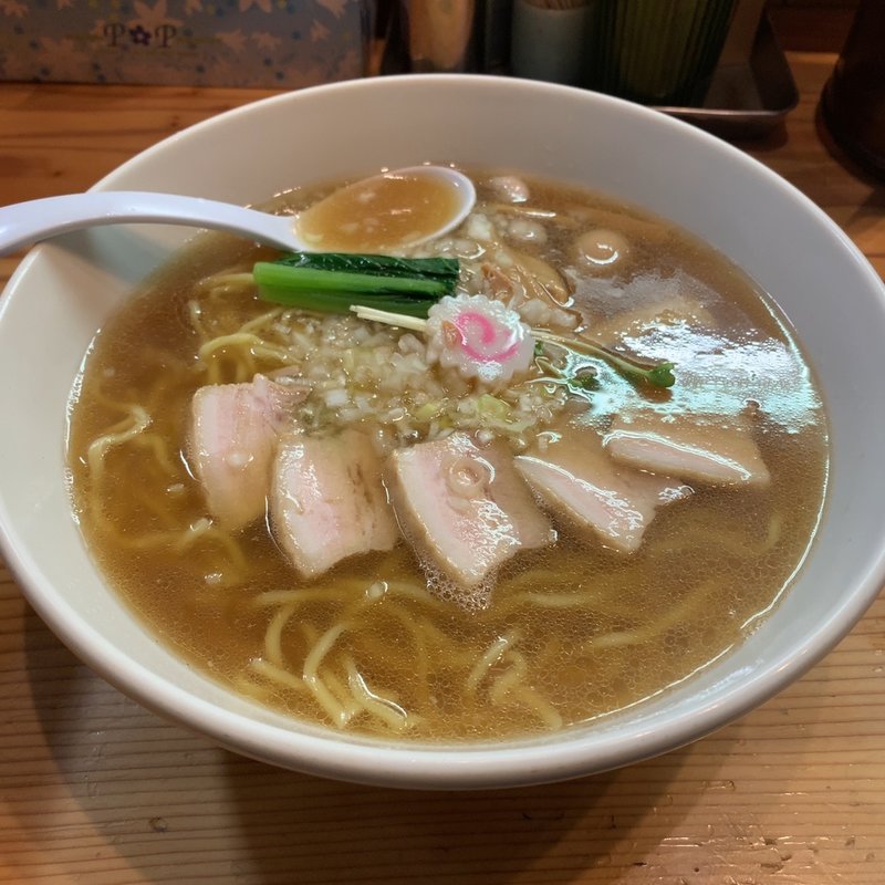 中華そば（大盛）(銀座 朧月 （おぼろづき）)