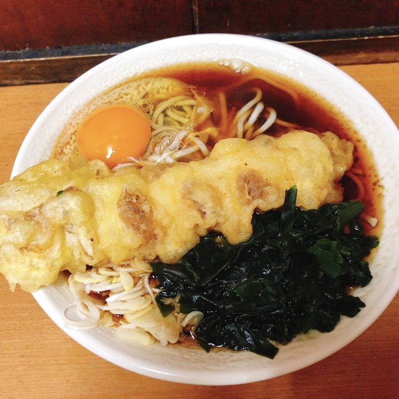 ちくわ天玉そば(わんぱく )