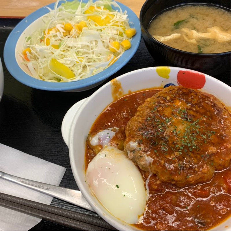 ごろごろ野菜のうまトマトハンバーグ定食(松屋 渋谷清水橋店 )