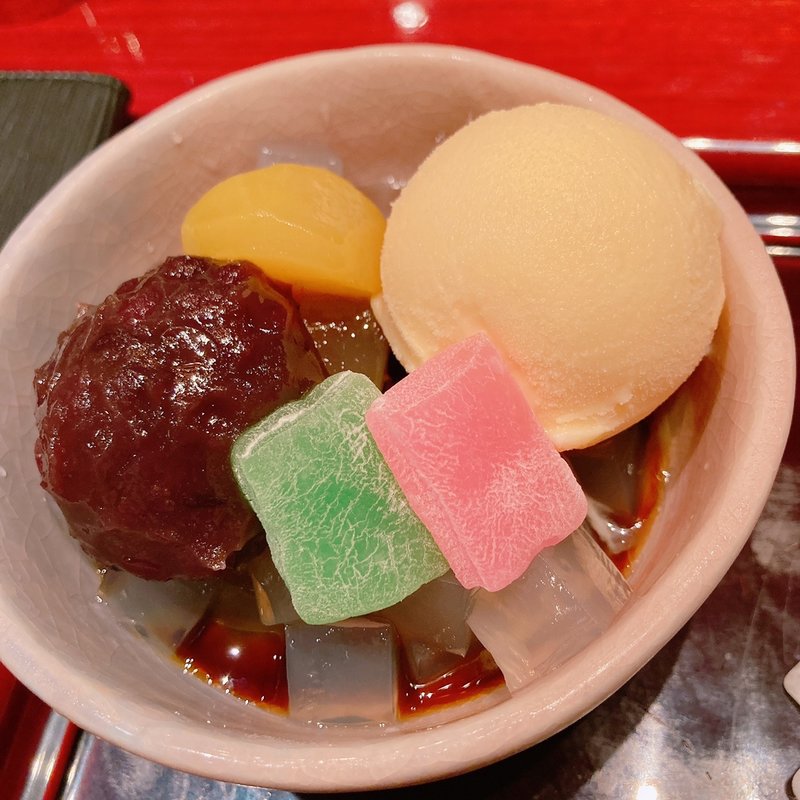 栗あんみつ(珈琲茶館 集)