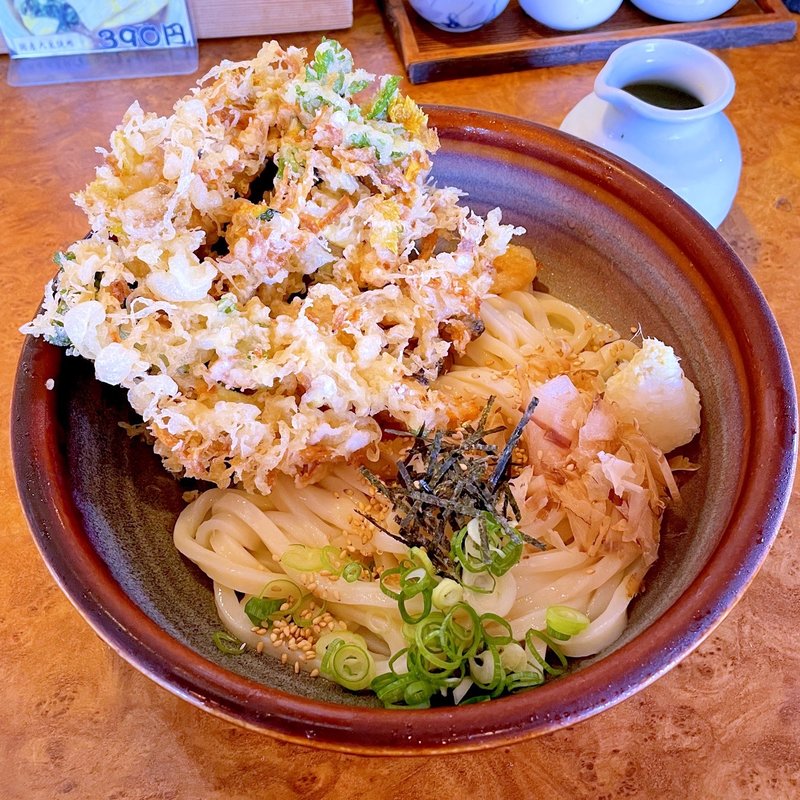 かきあげぶっかけ（冷し）(うどん しょうね家)