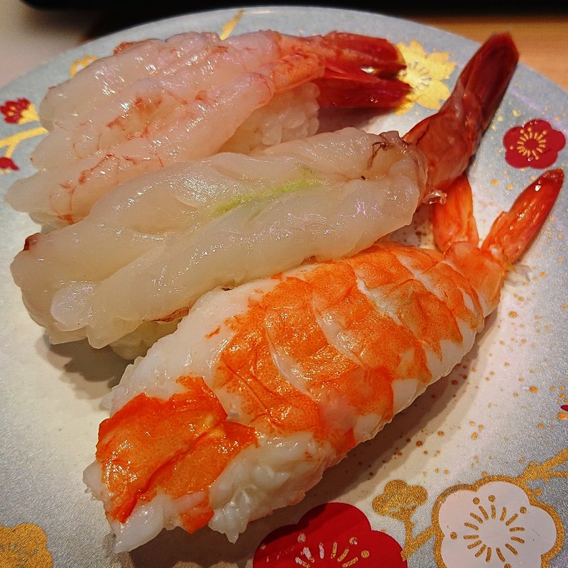 えび三種盛り(二代目ぐるめ亭 ラゾーナ川崎店)