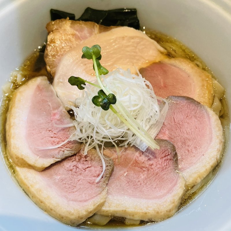 冷し鴨ラーメン(らーめん三極志)