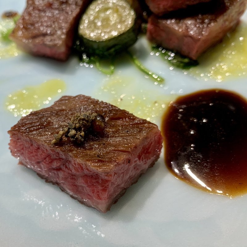 一口大ステーキ(酒飯lab 千住かんのん)