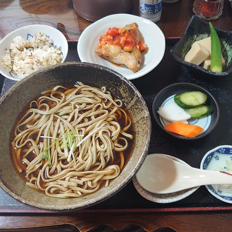 とくとくランチ(十割そば･かけ)＋大盛り(そばの里 奴庵 （やっこあん）)