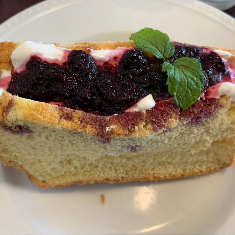 ブルーベリーのシフォンケーキ(アンカーコーヒー マザーポート店 )
