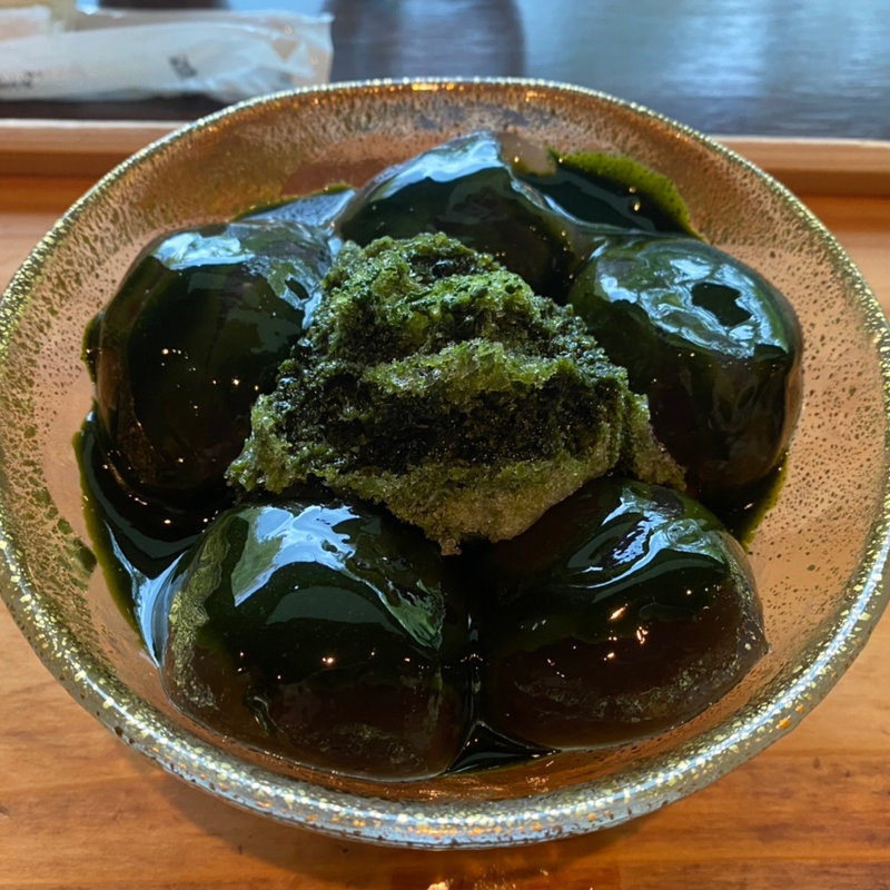 わらび餅 抹茶ソース添え(辻利兵衛本店 )