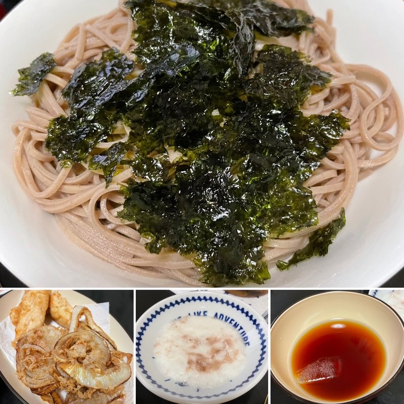 とろろざるそば(自宅)