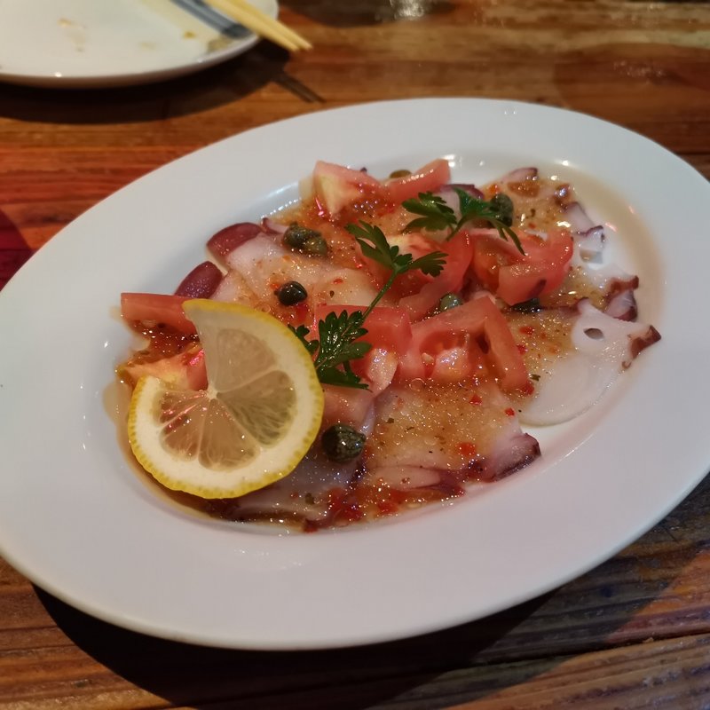 タコのカルパッチョ(ポロネ)