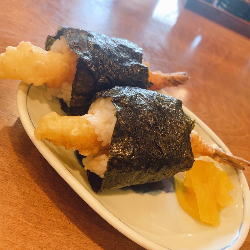 天むす(麺処かわべ うどん そば 処)