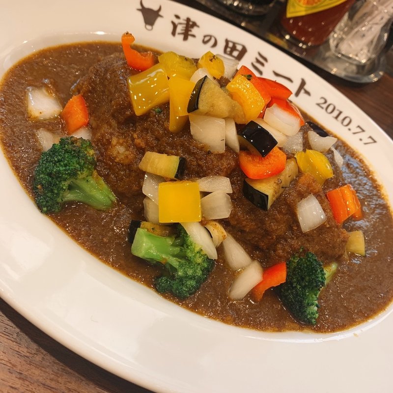 カツカレー（本日の野菜トッピング）(津の田カリー エミル高槻店)