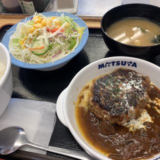 ブラウンソースハンバーグ定食(松屋 渋谷清水橋店 )