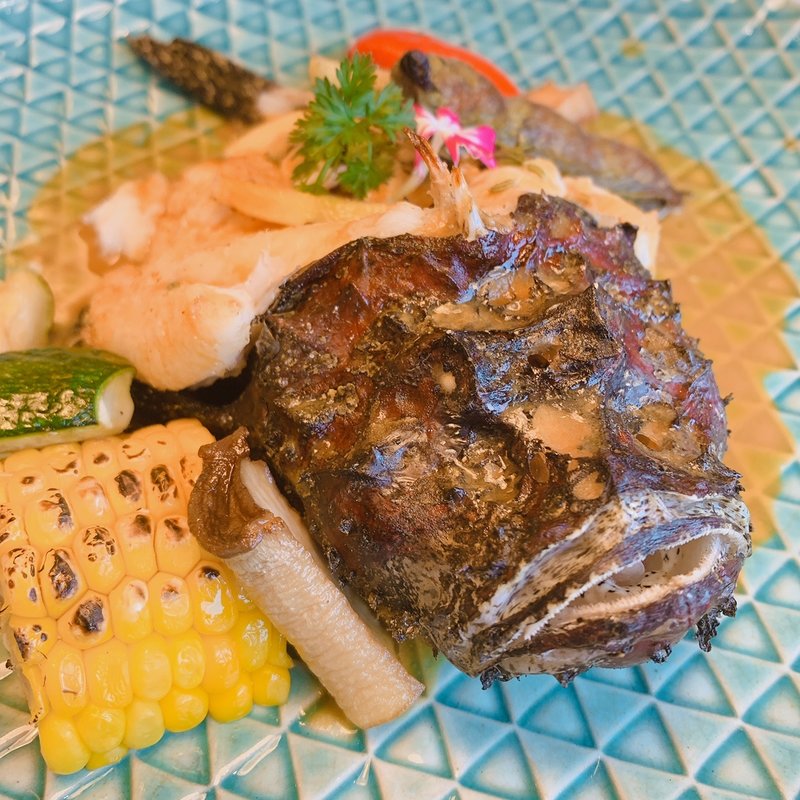 (The seafood beer station kaen)