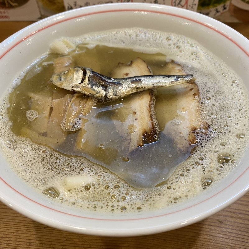 かけらーめん 塩仕立て(別邸三く 中華㐂蕎麦 萃)