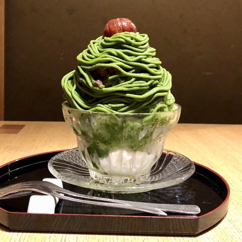 濃い抹茶モンブラン氷(あまみや)