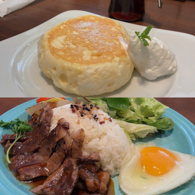 リブロースステーキロコモコセット(むさしの森珈琲 久が原店)