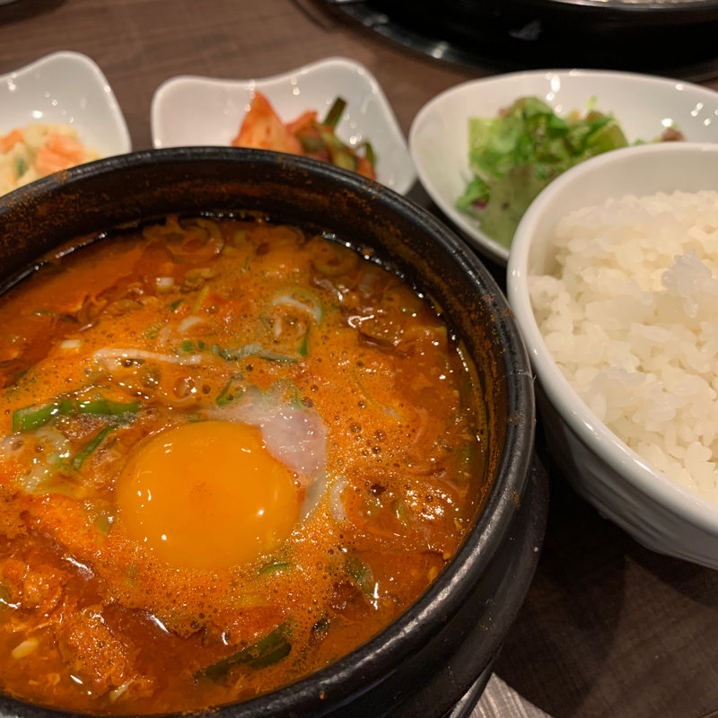 海鮮純豆腐チゲ定食(KollaBo 大手町店)