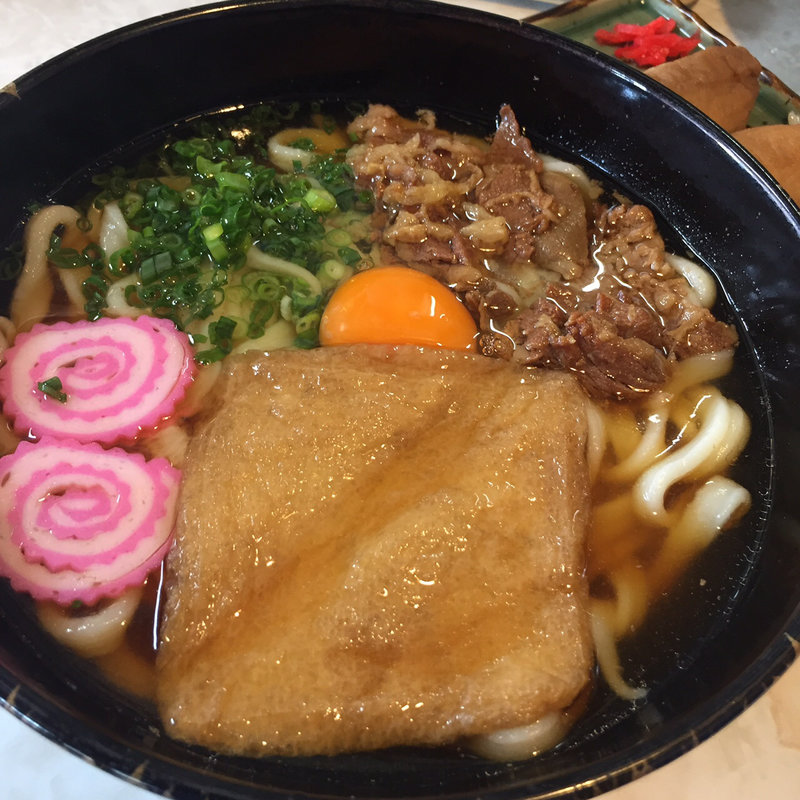 特製うどん (きつね 肉うどん)(うどんの萬栄 )