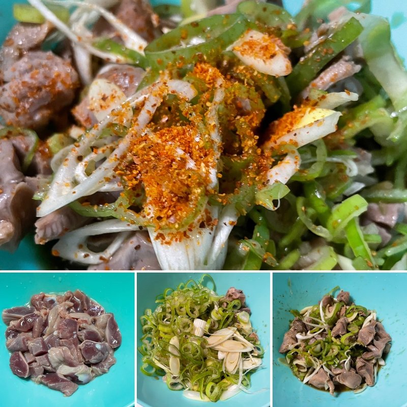 砂肝ぽん酢(自宅)