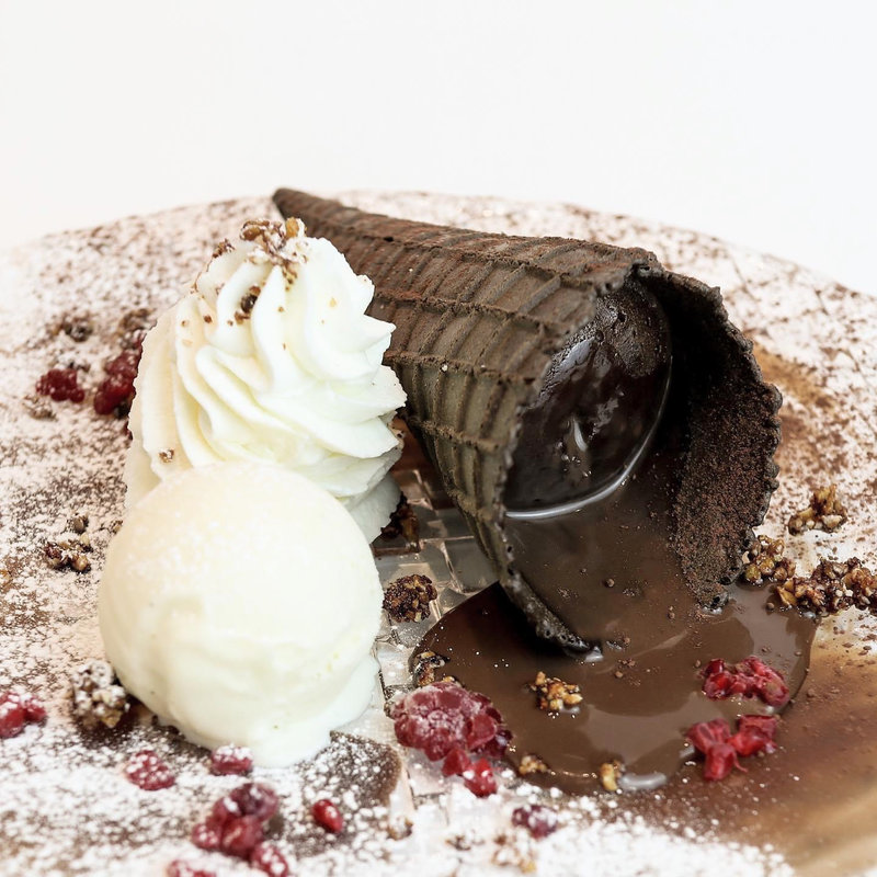 焼き立てショコラ(パンケーキ cafe VAVA 日本橋)