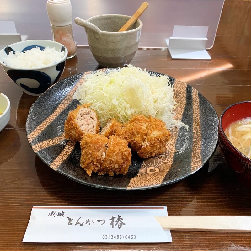 カツ（まるかつ）定食  ランチのみの数量限定メニューです(とんかつ 椿(つばき))