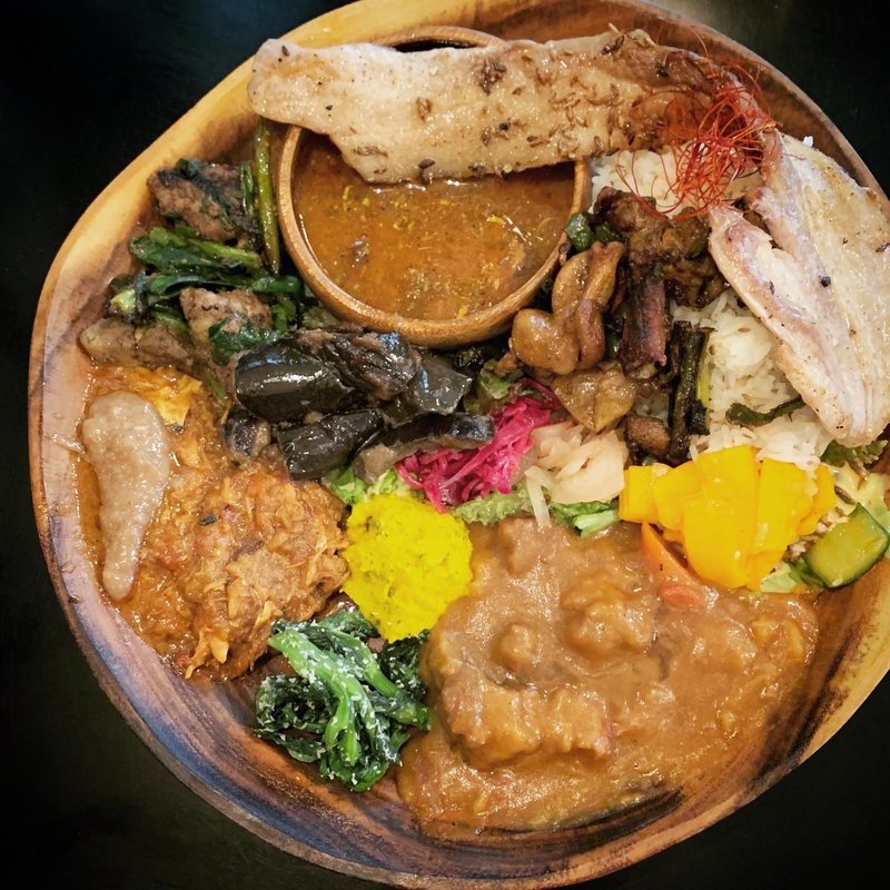 極哩3種盛り+フルトッピング(極哩)