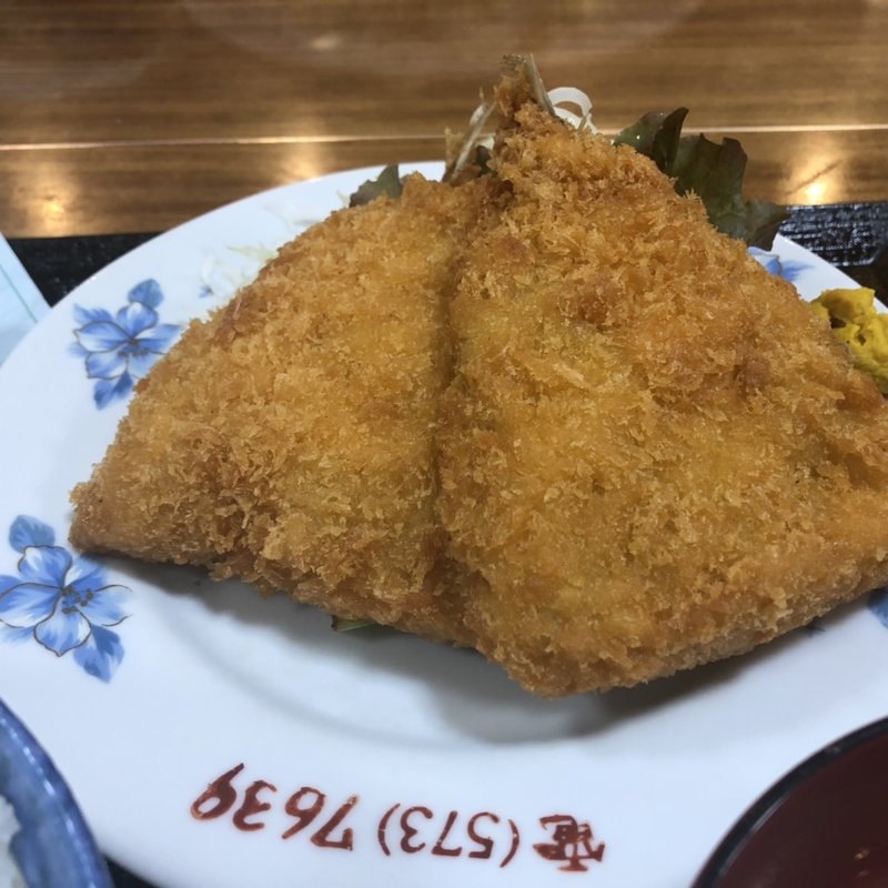 アジフライ定食(お食事処 なすの屋)