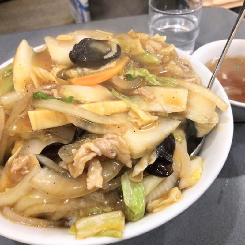 合盛り(中華丼とカタヤキ)(ぶん華)