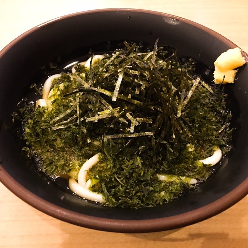冷やし海苔うどん(麺家 尼崎)
