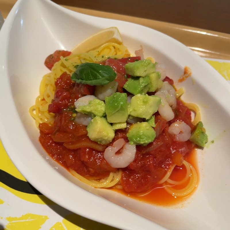 アボカドトマトソース冷製パスタ(百代茶屋 （ひゃくだいちゃや）)