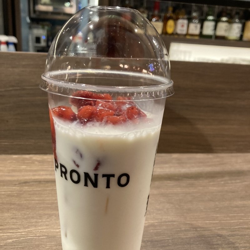 つぶつぶイチゴミルク(プロント 大手町カンファレンスセンター店)