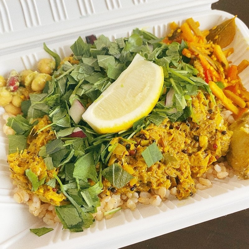 大葉とレモン香る銚子サバキーマ(妄想スパイスカレー ムムポンド)