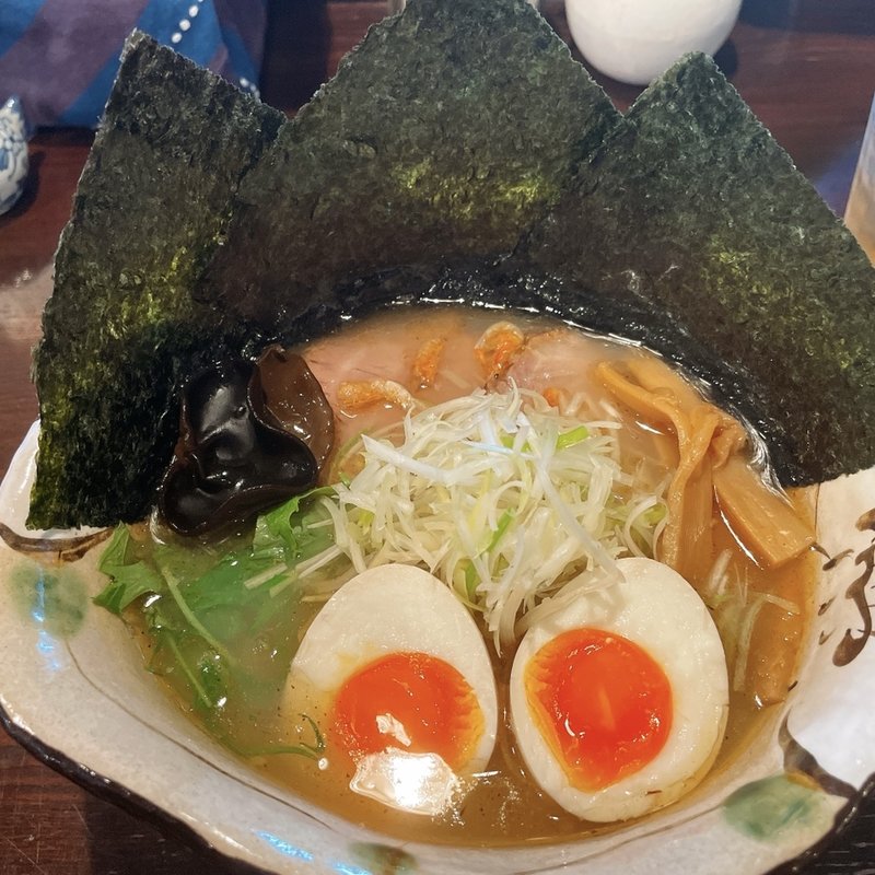塩ラーメン、焼き海苔味玉トッピング(いち井 （いちい）)