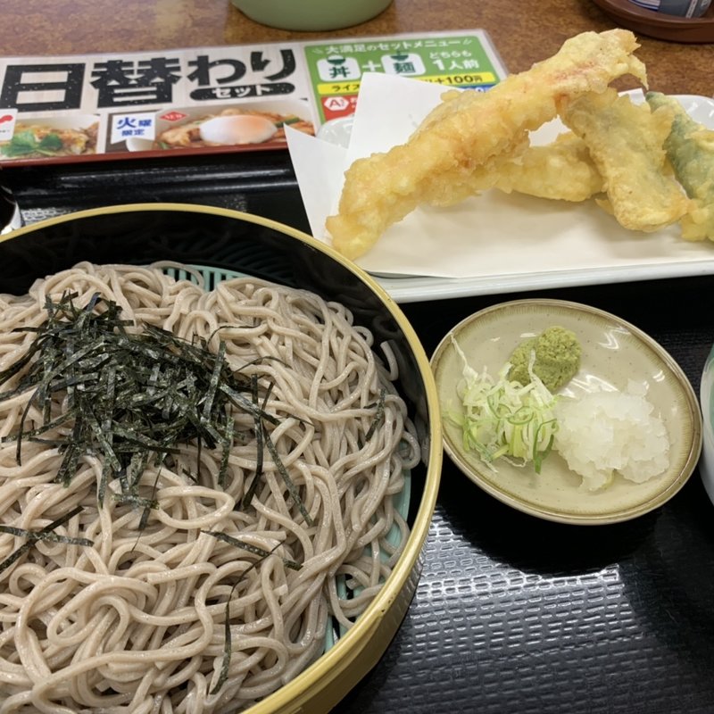 五種盛り天ざるそば(山田うどん食堂 鴨田店)