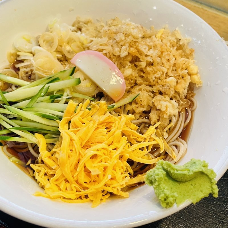 冷したぬきそば(めん処おばた)