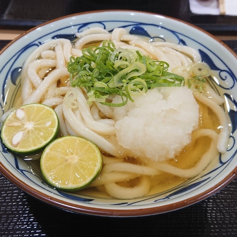 すだちおろし冷かけうどん(丸亀製麺モザイクモール港北)