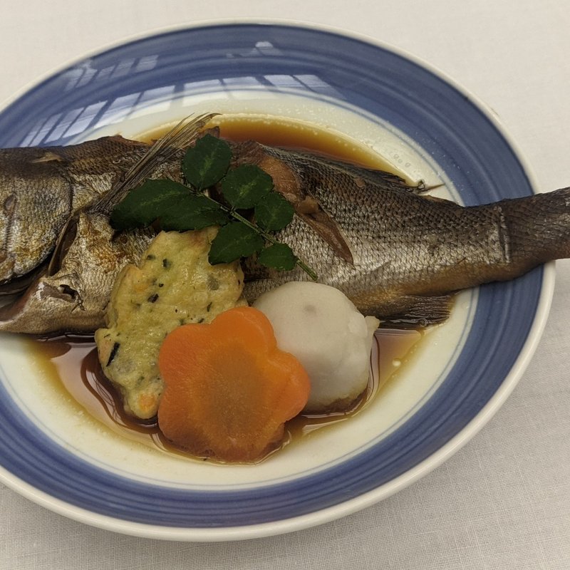 イサキ煮付け(さぎの湯温泉 夢ランドしらさぎ)