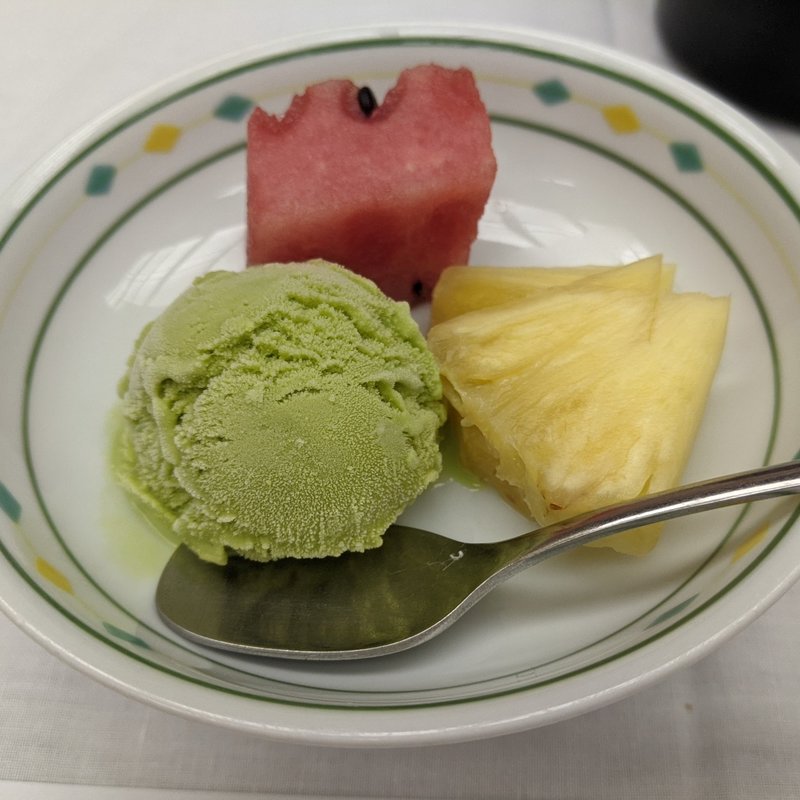 抹茶アイス(さぎの湯温泉 夢ランドしらさぎ)