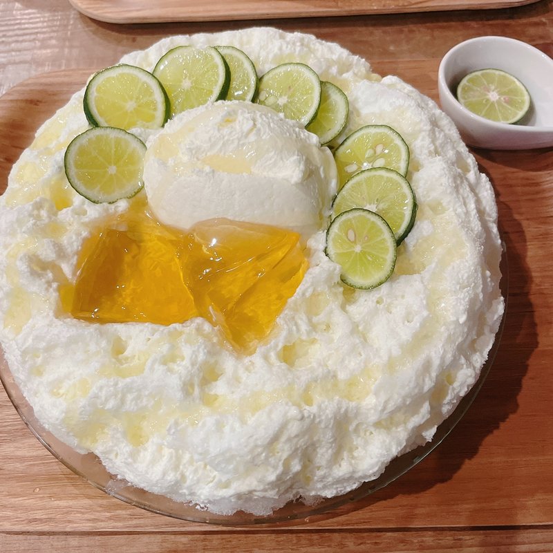 徳島すだちクリームチーズジャスミン(かき氷 薬膳スープ 美生)